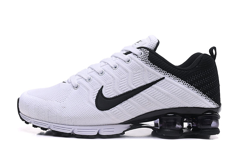 Nike Air Shox Flyknit White Black Shoes